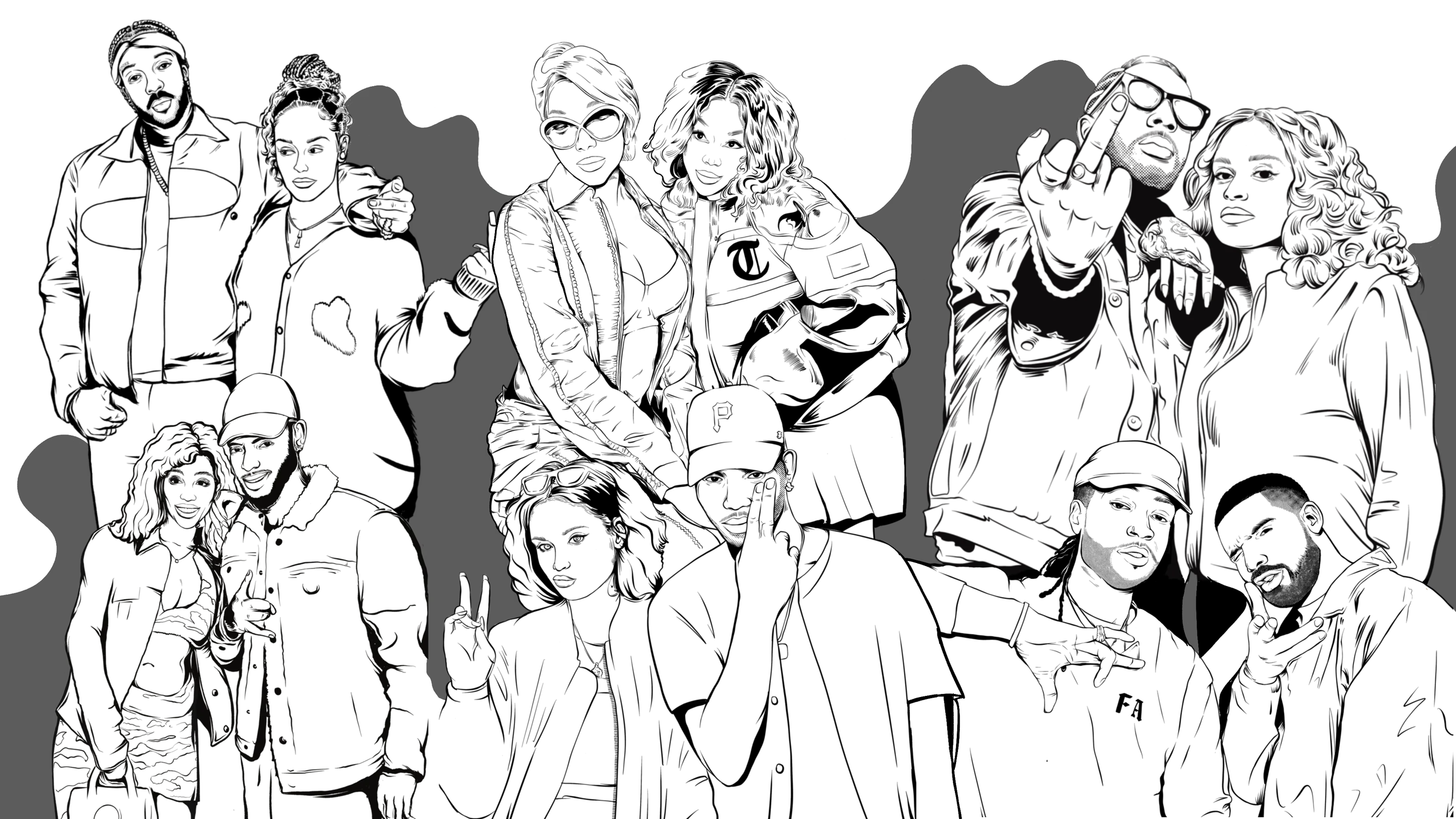 Clouded event flyer artwork