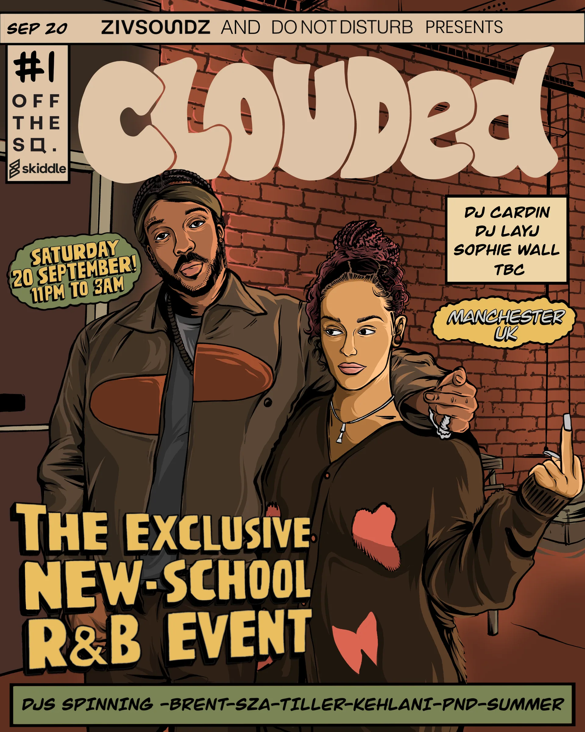 Clouded final illustrated flyer two